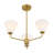 Hashimoto 3-Light Chandelier in Brass-934181330-934181328-934181335