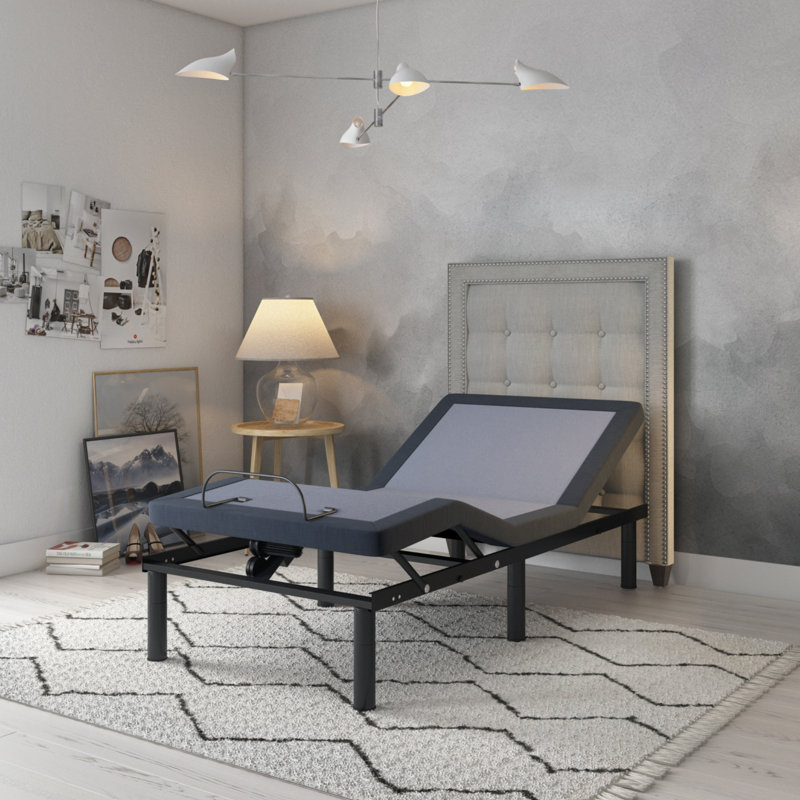 Base de lit réglable très fonctionnelle avec réglage indépendant de la position de la tête et des pieds pour un confort et une détente optimaux
