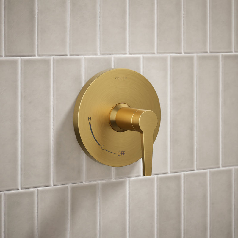 Awaken Tub & Shower Faucet, Brushed Brass