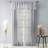 Erial Modern Geometric Lace Semi-Sheer Rod Pocket Elegant Curtain Panel-752695103-752695098