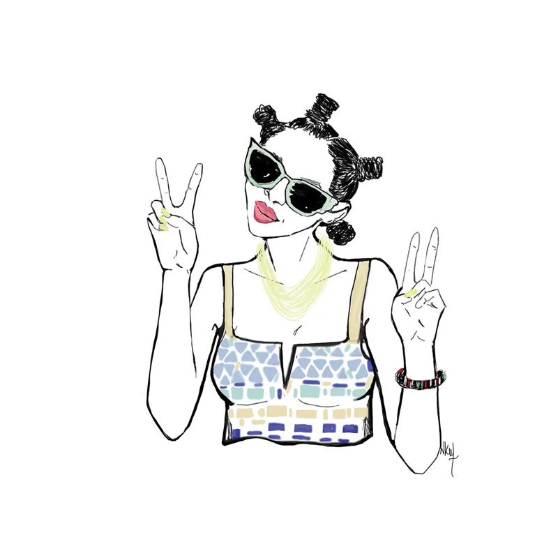 Cool Attitude by Nicholle Kobi - Wrapped Canvas Print