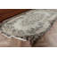 Tapis turc beige avec un design rétro Oushak idéal pour les espaces de salle à manger