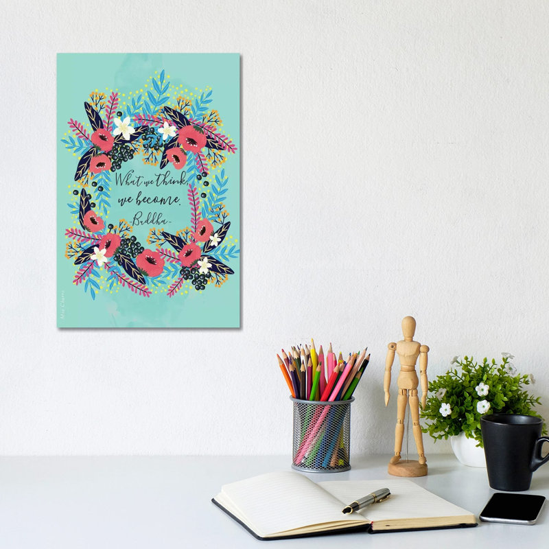What We Think by Mia Charro - Wrapped Canvas Gallery-Wrapped Canvas Giclée, 20.32 cm H x 30.48 cm W