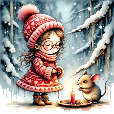 Winter’s Gentle Glow – A Moment of Kindness