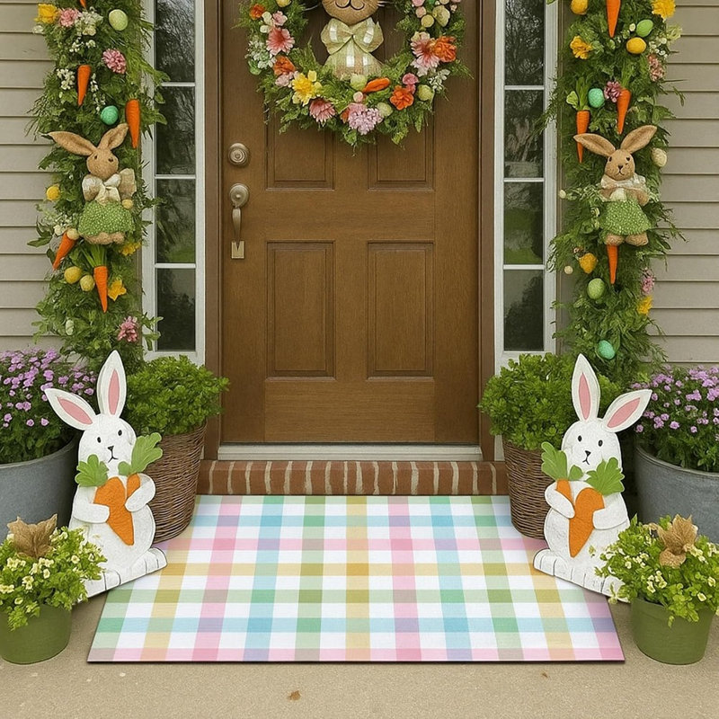 Tapis à carreaux Pastel