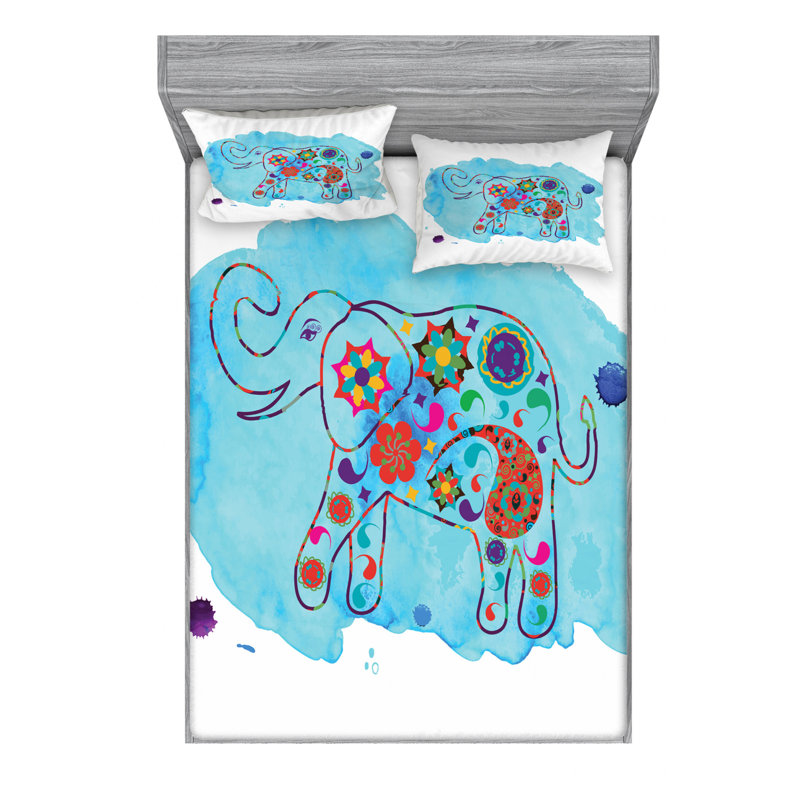 Microfiber Sheet Set, Queen Sheet Set with Fitted Sheet