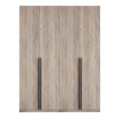 Lee Freestanding Wardrobe Closet with Hanging Rod, Shelf and Drawers by Manhattan Comfort
