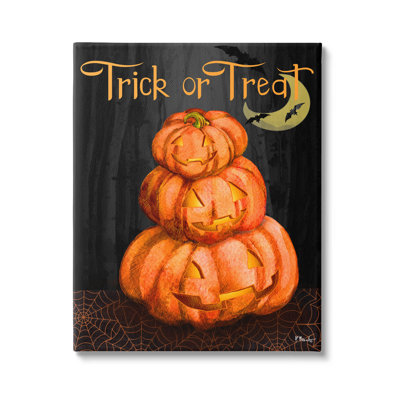 " Trick or Treat Halloween Jack-o-Lantern " Graphic Art Print