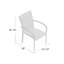 Chaise de patio empilable Alyisa
