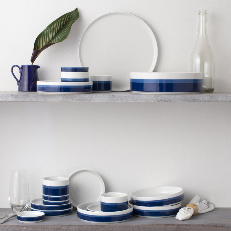 Noritake Colorstax Stripe Small Plates 6", Blue
