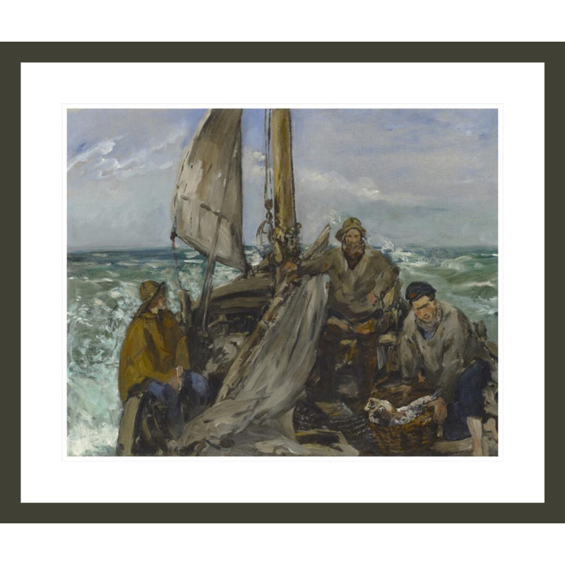 «The Toilers of the Sea» par Edward Manet, impression giclée sur cadre, H 23,5 po x l 27,57 po