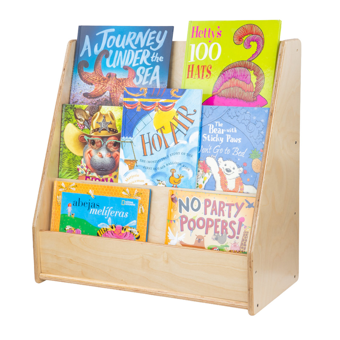 6 Compartment Book Display Wood Designs