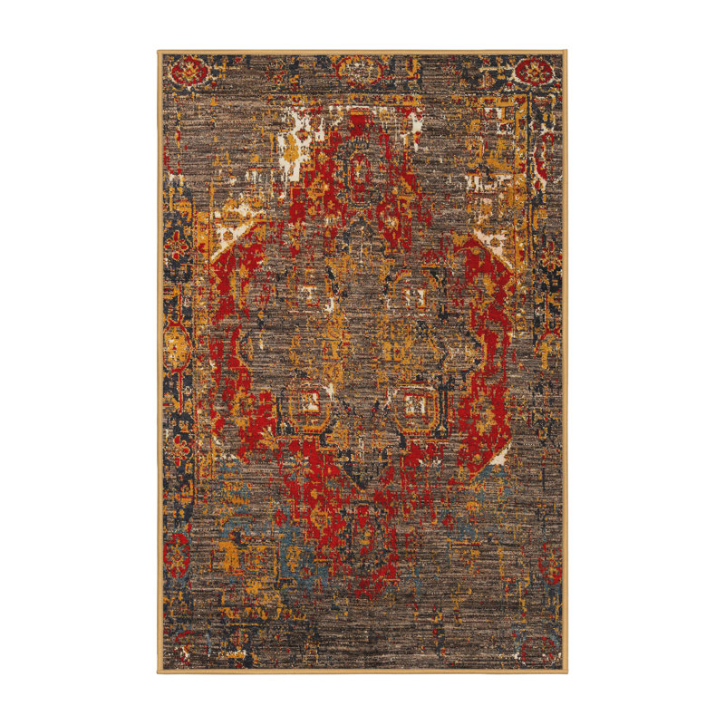 Abstract Indoor Rug, Rectangle 8' x 10'