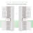 2pcs Tall Bathroom Storage Cabinet,white