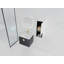 Meuble-lavabo mural 24 po avec lavabo en céramique et armoire latérale, portes à fermeture en douceur