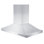 Hotte de cuisine à îlot avec conduit double 48 po en acier inoxydable (GL2i-RD-48)