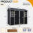 8 ft x 4 ft Outdoor Storage Shed with Two-Window and Double-Door, Plastic Shed with Floor for Gargen,Patio,Yard,Lawn(W540S00054)(W540S00073)