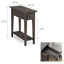Table de chevet étroite en bois massif et manufacturé-1855302395