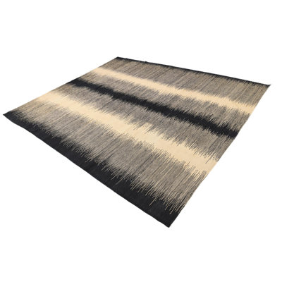 Tapis noir et blanc Murtagh