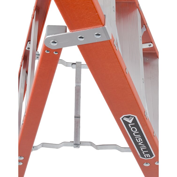 Louisville Ladder Fiberglass Cross Step Ladder Type IA-6 Feet FXS1506