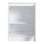 Armoire de salle de bain autoportante blanche brillante de 24 po avec 2 portes à fermeture douce, conception moderne pour plusieurs espaces, fabrication en contreplaqué, style de rangement Kd Packed, convient à la salle de bain, la chambre et la chambre à coucher, matériau