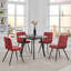 Chaise d'appoint rembourrée en velours Girton-885659787