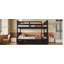 Lit superposé double au-dessus de double avec lit gigogne simple et échelle-1610475943
