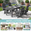 Chaise de salle à manger pivotante extérieure Hdpe-224950894