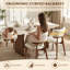 Chaise d'appoint rembourrée en bois massif-628719390