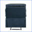 Fauteuils inclinables, fauteuil inclinable moderne en tissu tissé bleu | Collection Arcadia | Tissu tissé