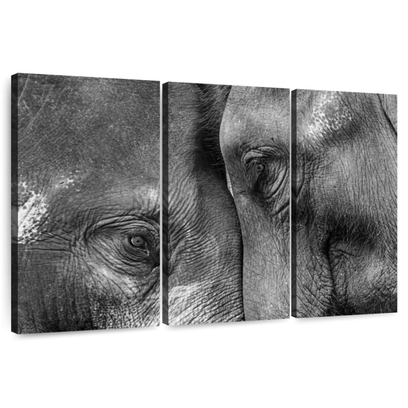 Brampt Inseparable Elephants, 28" H x 45" W