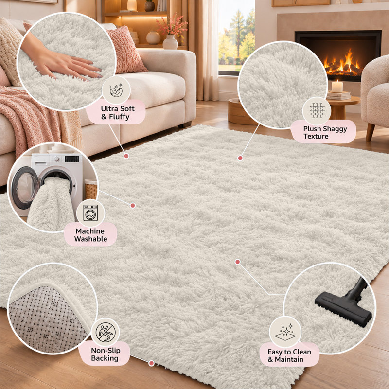 Alberic Rectangle Shag, Rectangle 80 x 150 cm