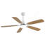 Ventilateur de plafond d'intérieur moderne de 52 pouces à 6 vitesses avec 5 pales, moteur à courant continu réversible et télécommande-126322251-126322252