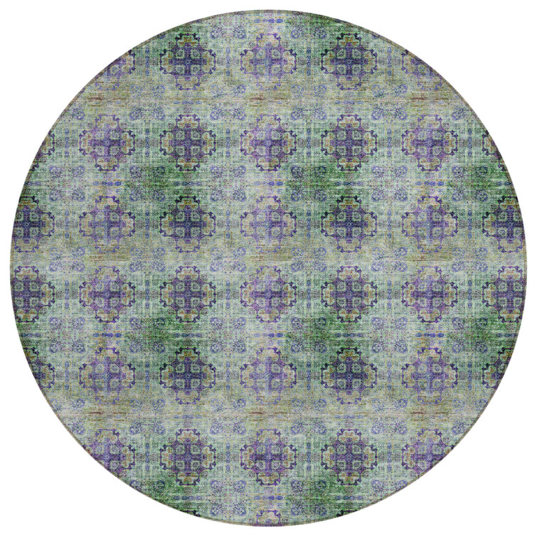 Cresley Washable Floral Indoor / Outdoor Rug