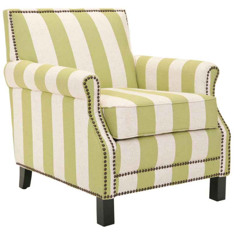 Fauteuil Easton, 100% polyester vert clair