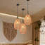 Luminaire suspendu en forme de larme naturelle à 1 lumière Bhuwan-1372695437
