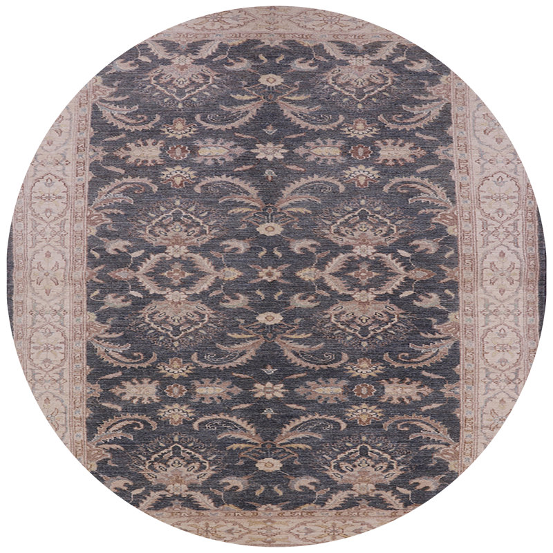 Pegfair Oriental Indoor Rug, Round 4'