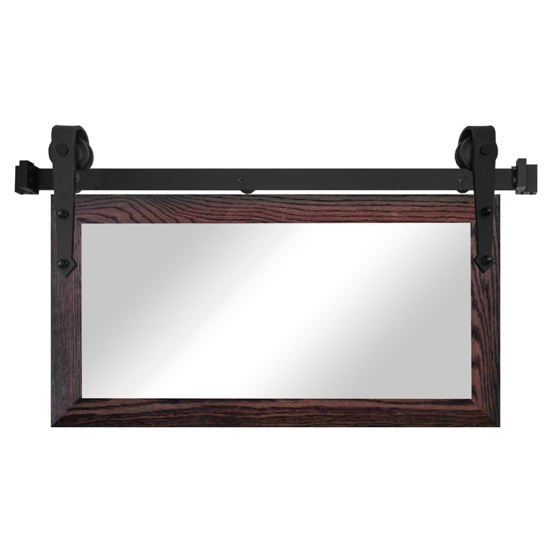 Miroir Gracie Oaks, Cerise noir, 16 po x 33 po