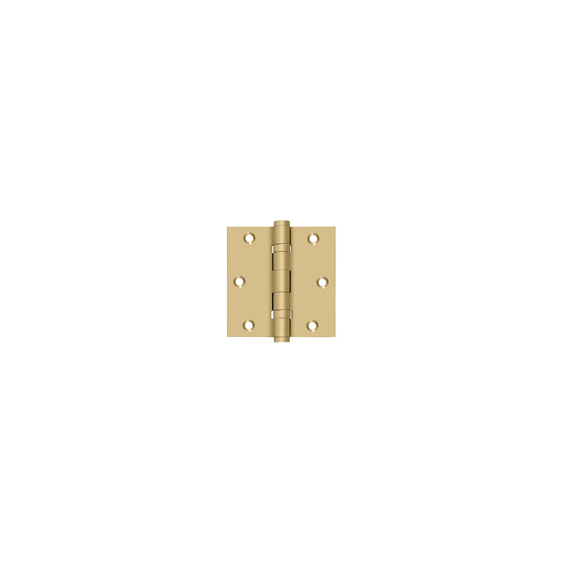 102'' x 102'' Butt Bearing Hinge, Brushed Brass