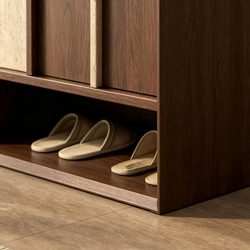 Armoire à chaussures créative de style italien, H 41,34 po x l 47,24 po x P 14,57 po