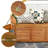Costway 45 " W 47 Gallons Acacia Wood Deck Box