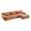 Ensemble de canapé modulaire en chenille 3 + 1 places-386675633