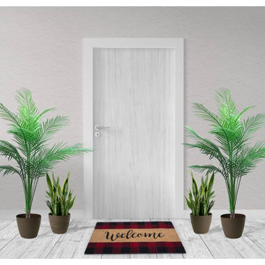 Rolen Winter Fir Coir 28 in. x 17 in. Outdoor Door Mat Millwood Pines