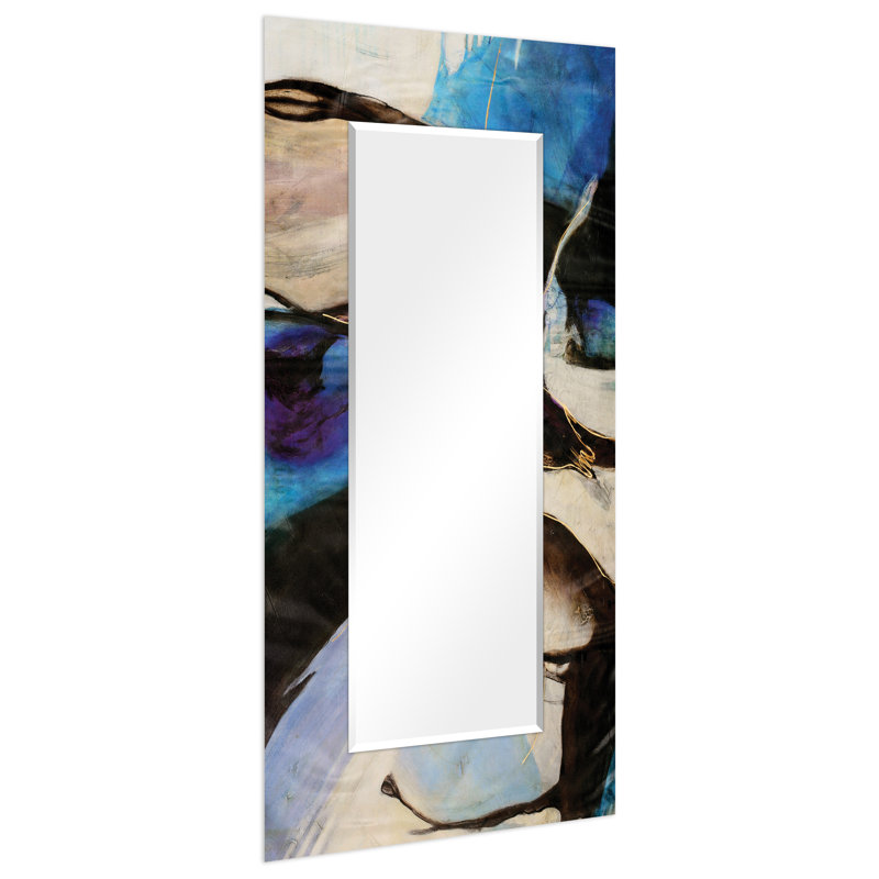 Large Frameless Multicolor Tempered Glass Bathroom Vanity Mirror