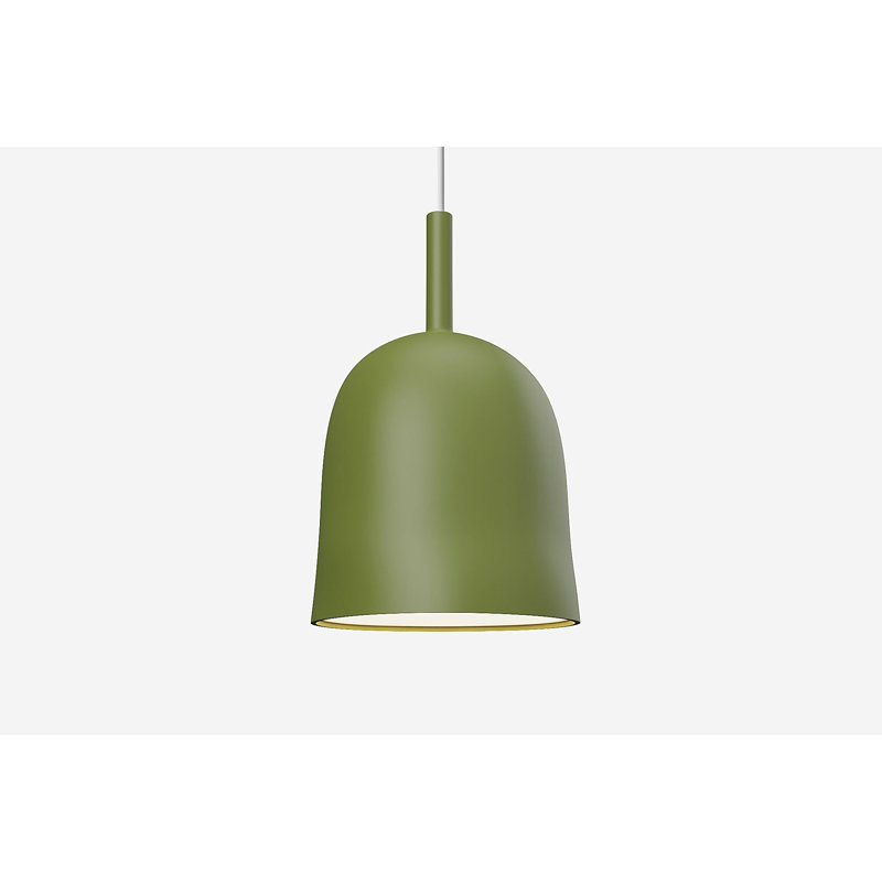 Vessel Pendant Light, Olive, 18.5'' H x 9'' W x 9'' D, White