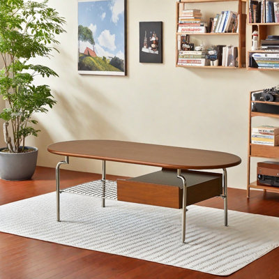 European style retro storage coffee table