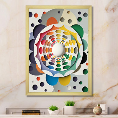 Métamorphose géométrique de l'éveil - Décoration murale géométrique moderne