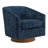 Forno Upholstered Swivel Barrel Chair With Wood Base-70106562