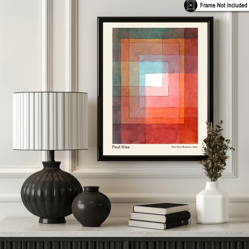 Paul Klee - Polyphonique, H 18 po x l 24 po, Poster, Sans cadre