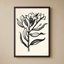 «Ink Flower I Cream» par Sara Zieve Miller - Impression sur toile